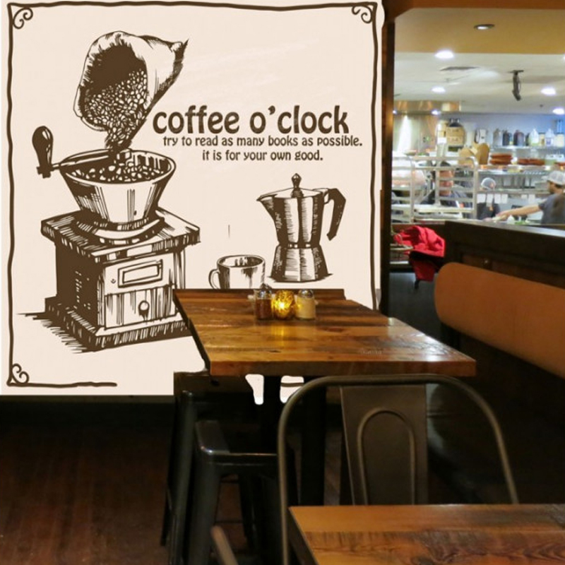 Ταπετσαρία για κατάστημα Coffee o' clock